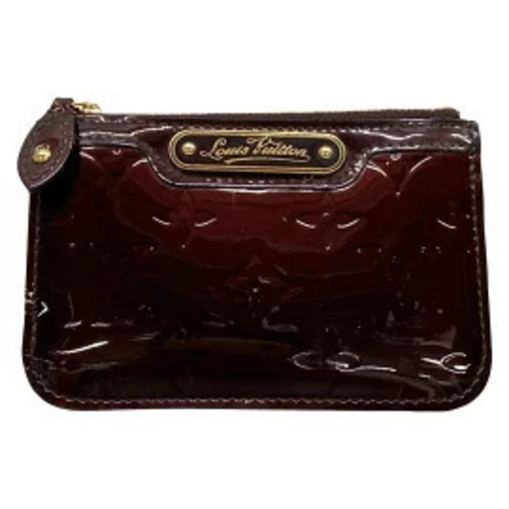 LOUIS VUITTON Pochette NM coin case Wallet Amarante Purple Leather